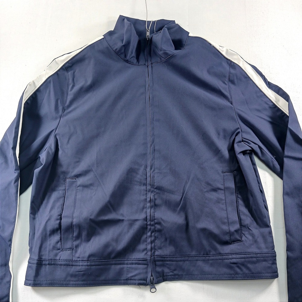 Wild Fable Navy Blue Track Jacket White Side Stripe Full Zip Small NWT